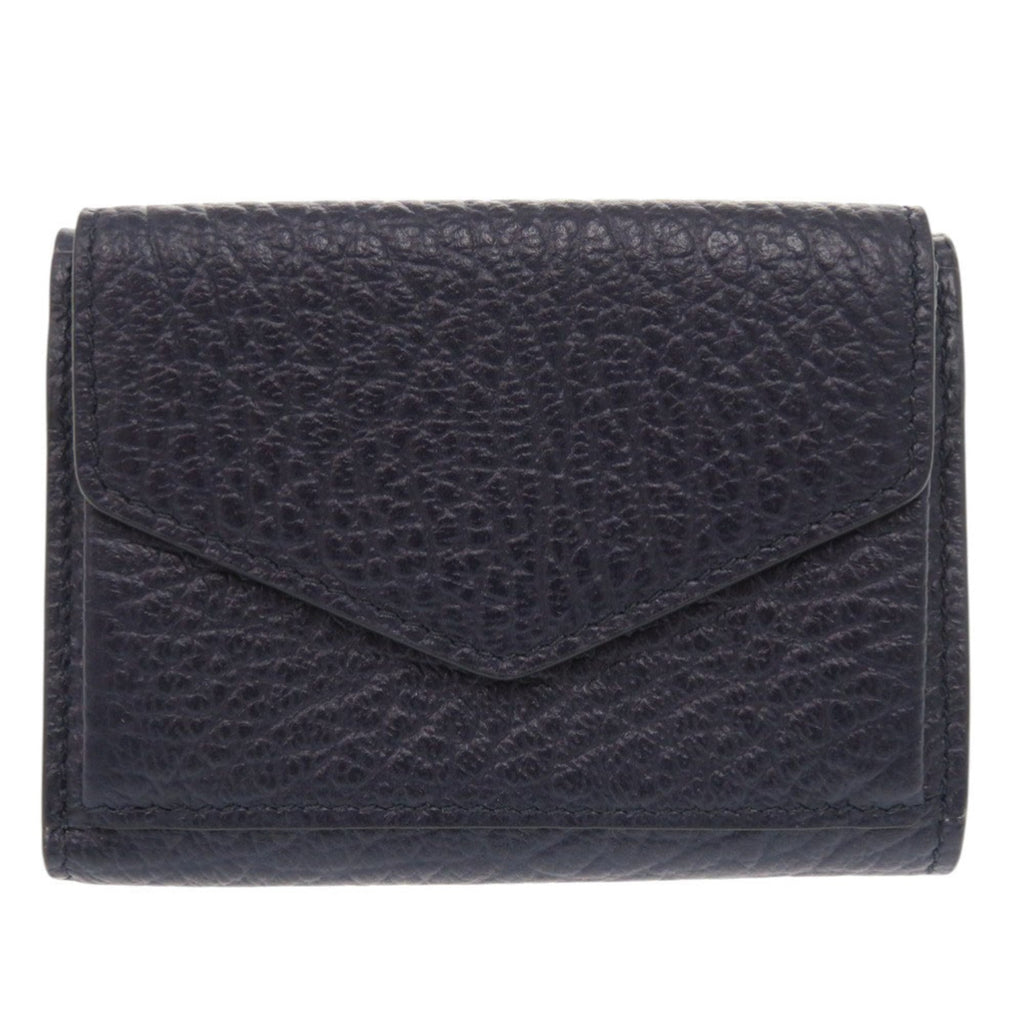 Maison Margiela Navy Leather Wallet (Tri-Fold) (Pre-Owned)