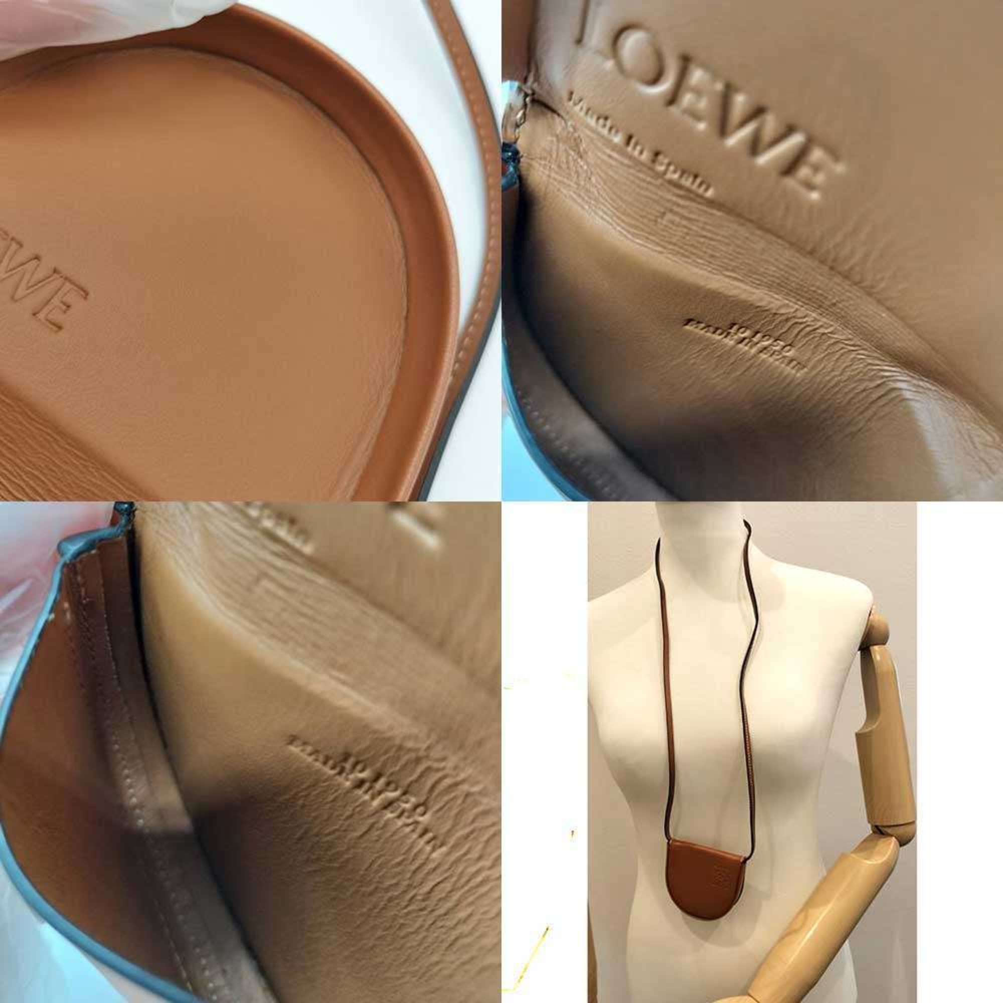 Loewe Brown Leather Pouch (Pre-Owned)