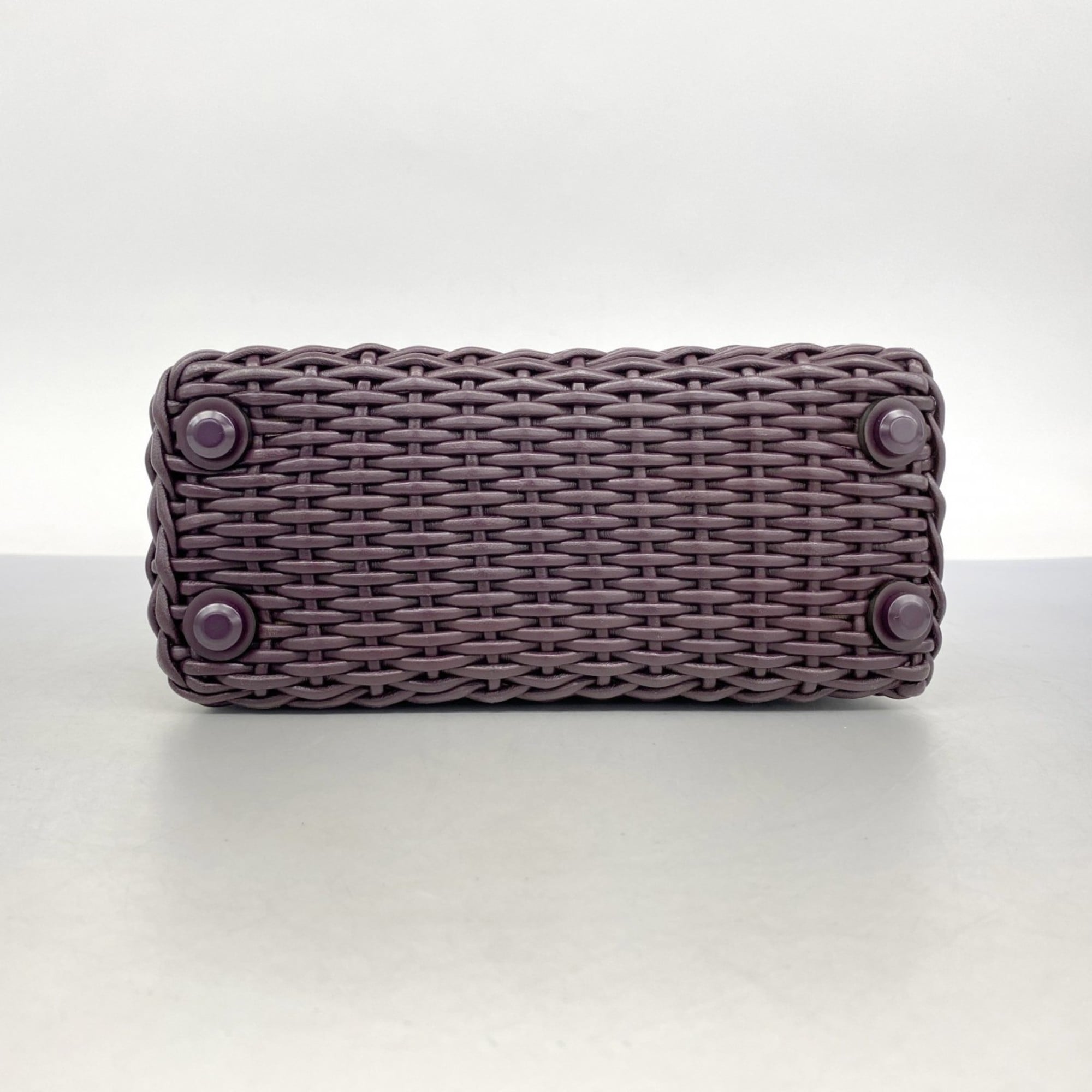 Salvatore Ferragamo Purple Leather Handbag (Pre-Owned)