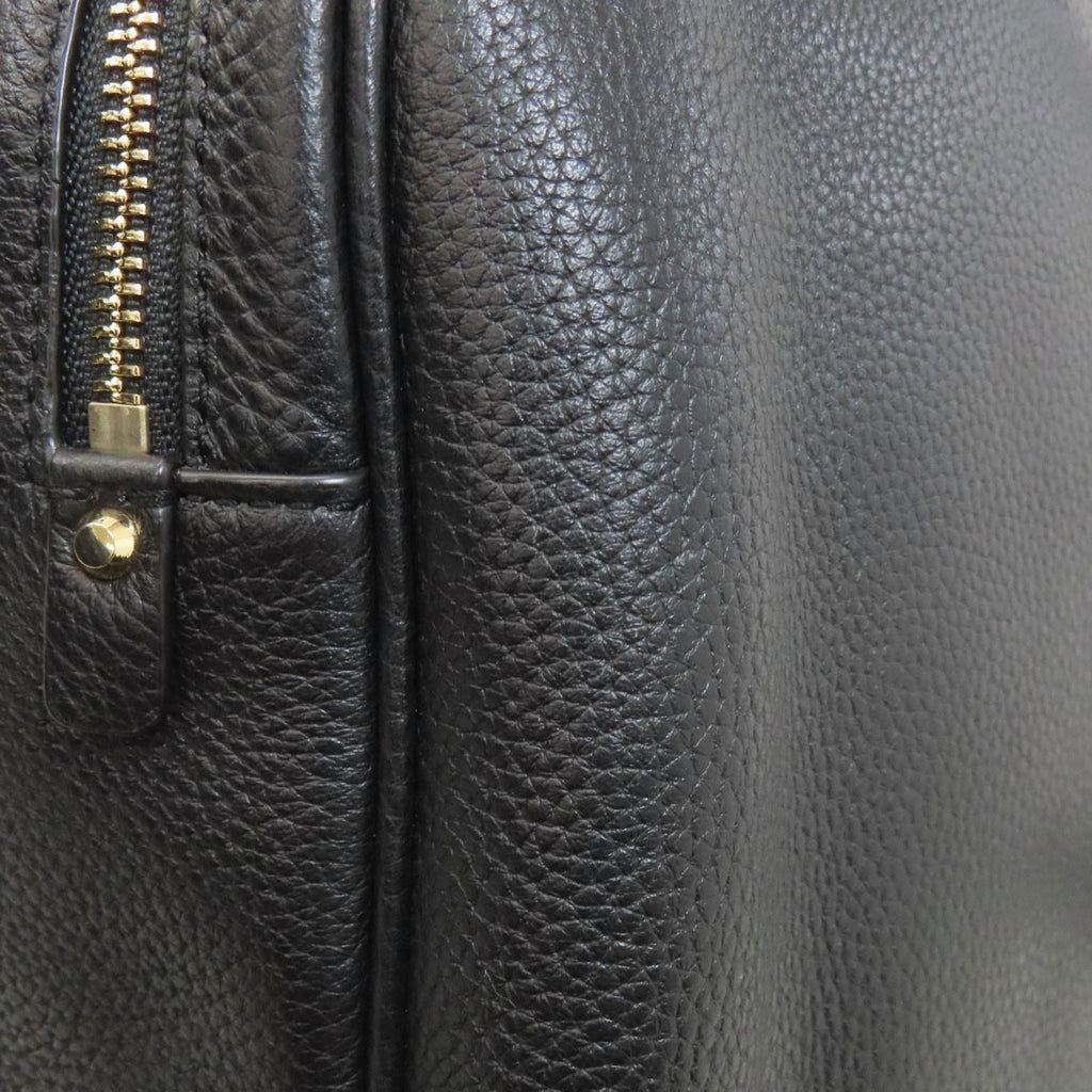 Michael Kors Black Leather Backpack (Pre-Owned)