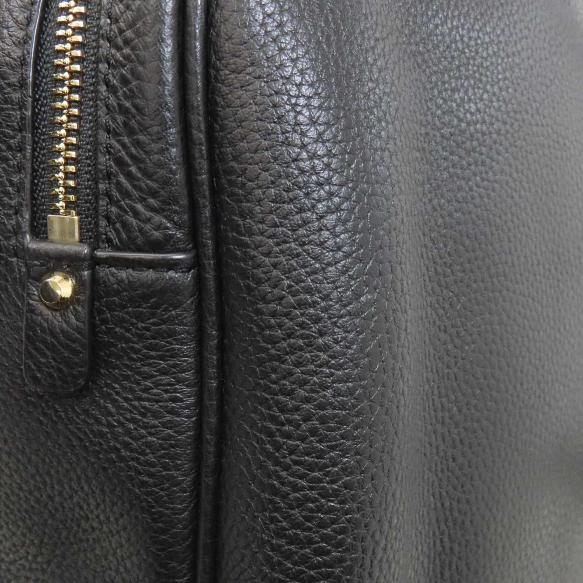 Michael Kors Black Leather Backpack (Pre-Owned)