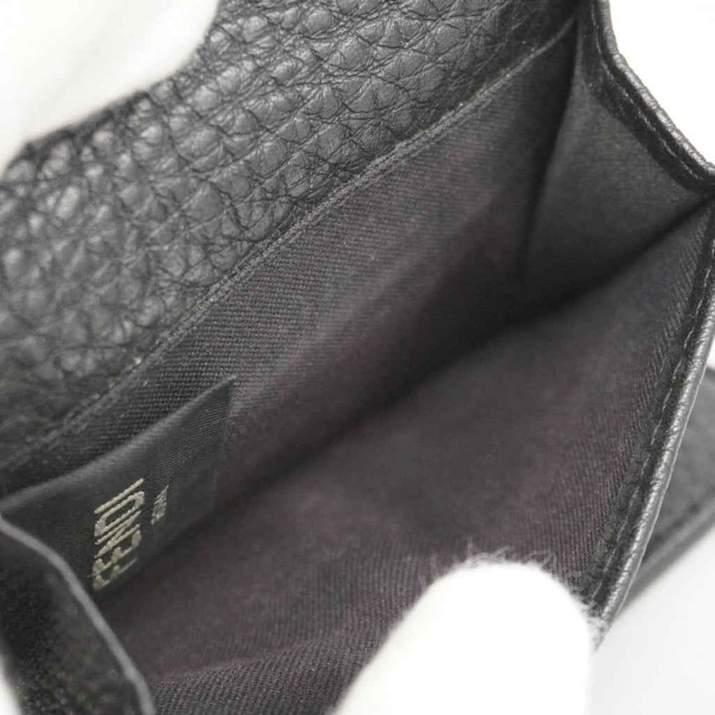 Fendi Black Leather Wallet (Tri-Fold) (Pre-Owned)