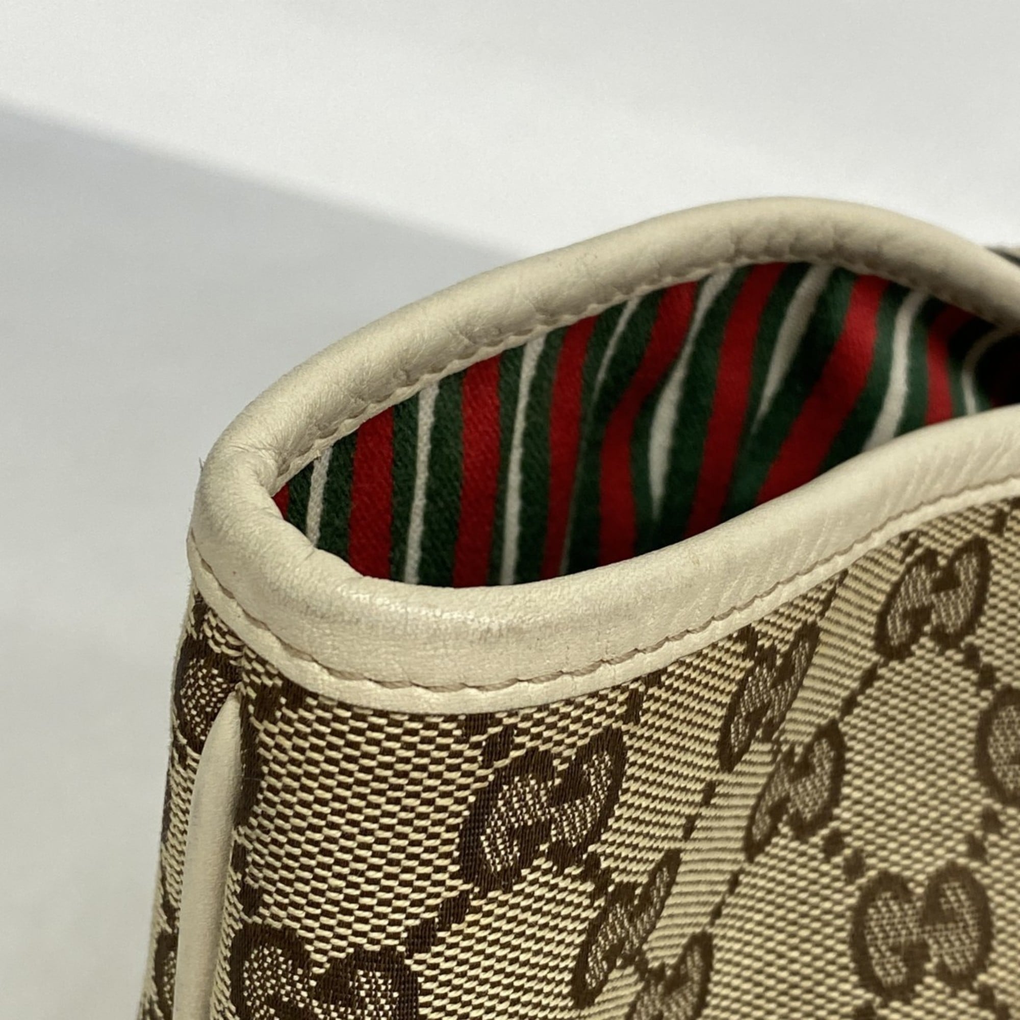 Gucci Brown Canvas Tote Bag (Pre-Owned)