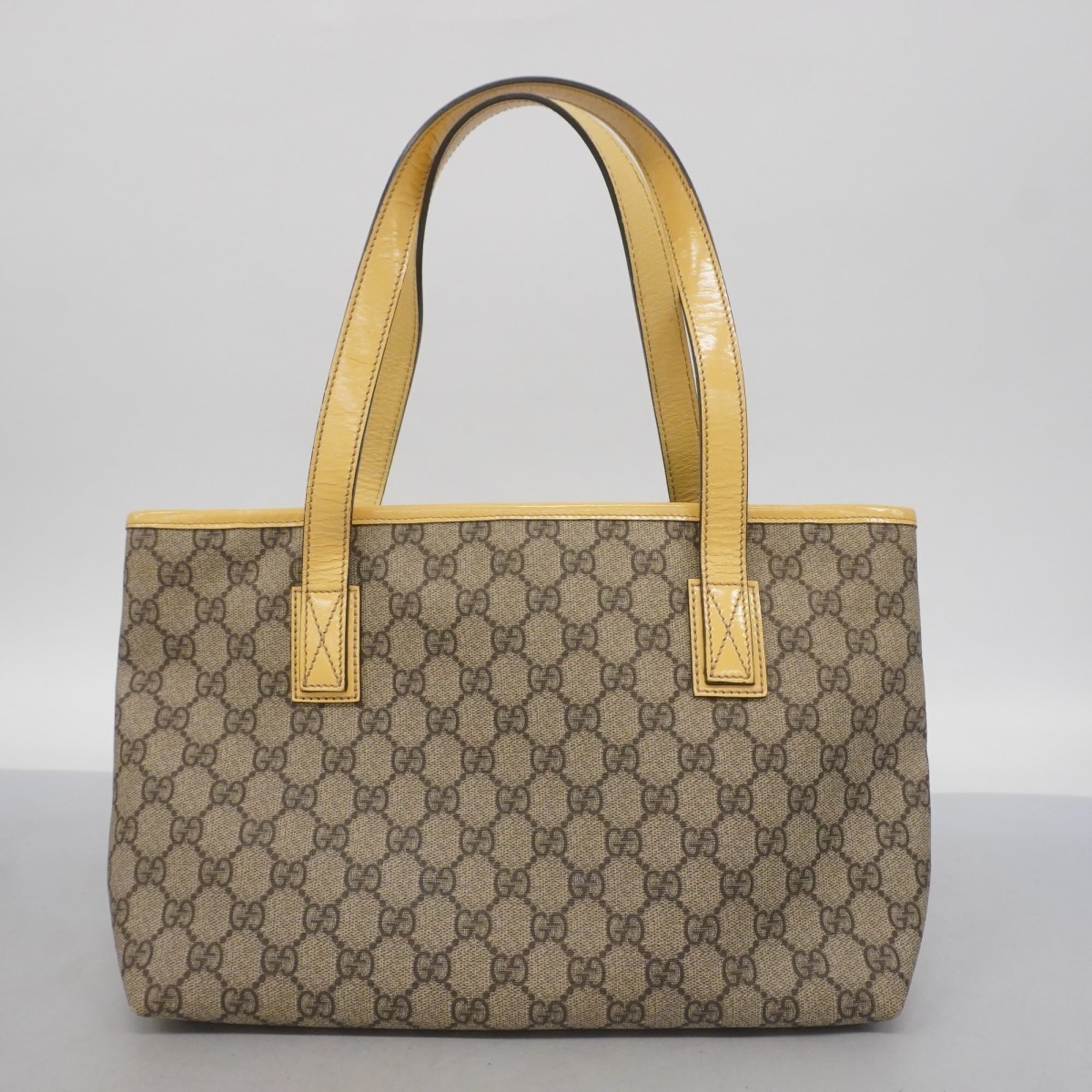 Gucci Beige Brown Pvc Handbag (Pre-Owned)