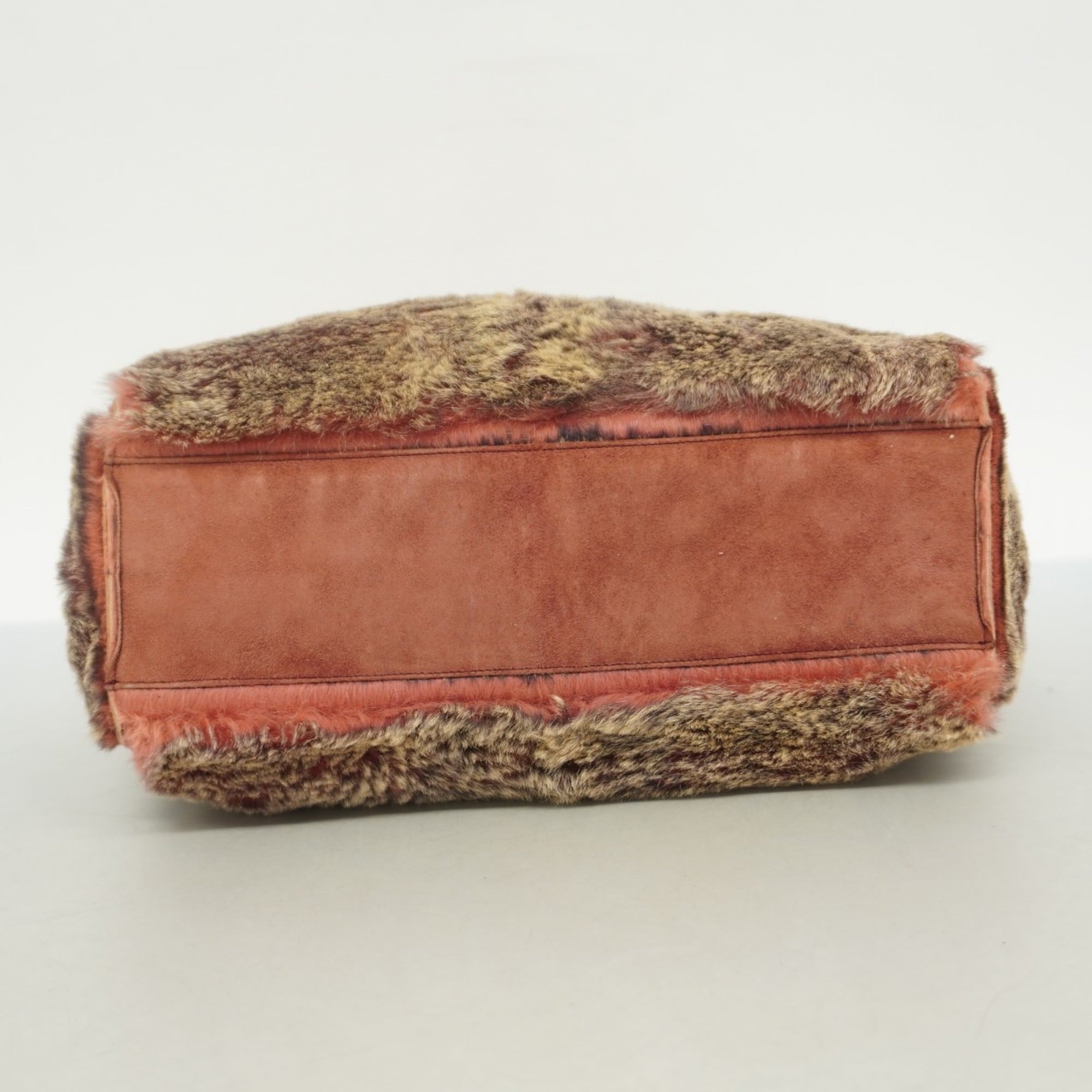 Chanel Beige Bordeaux Fur Tote Bag (Pre-Owned)