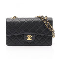 Chanel Black Leather Shoulder Bag (Pre-Owned)