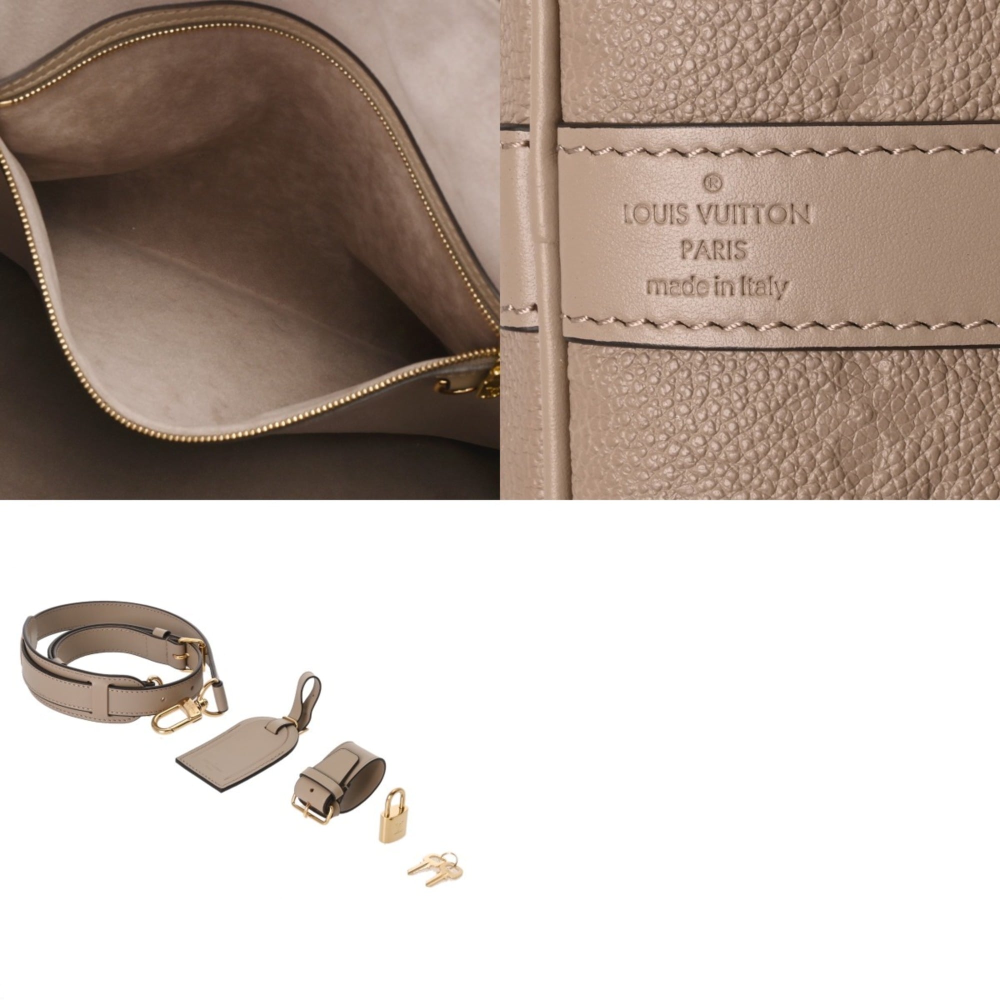 Louis Vuitton Tourterelle Monogram Canvas Boston Bag (Pre-Owned)