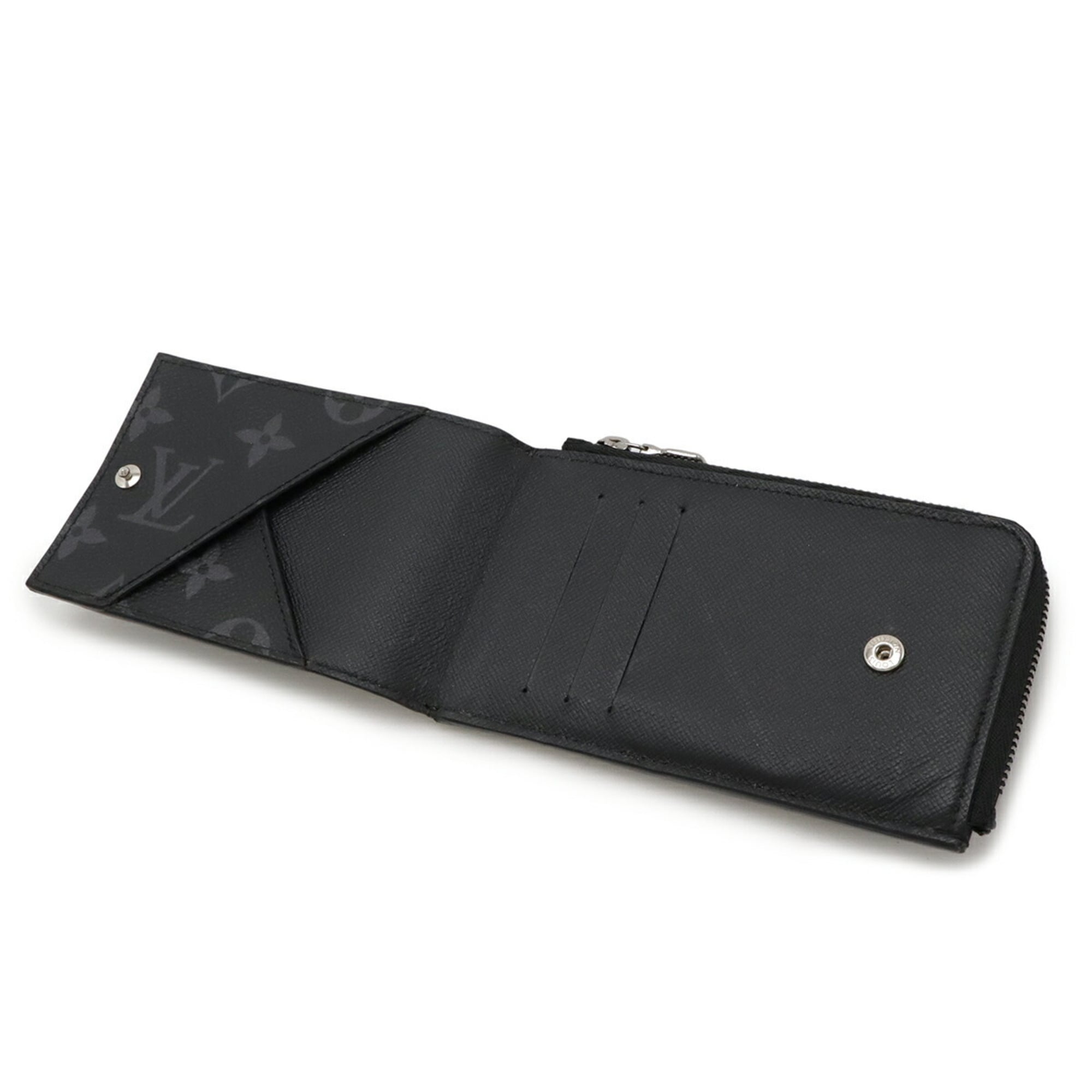 Louis Vuitton Black Gray Monogram Eclipse Wallet (Bi-Fold) (Pre-Owned)