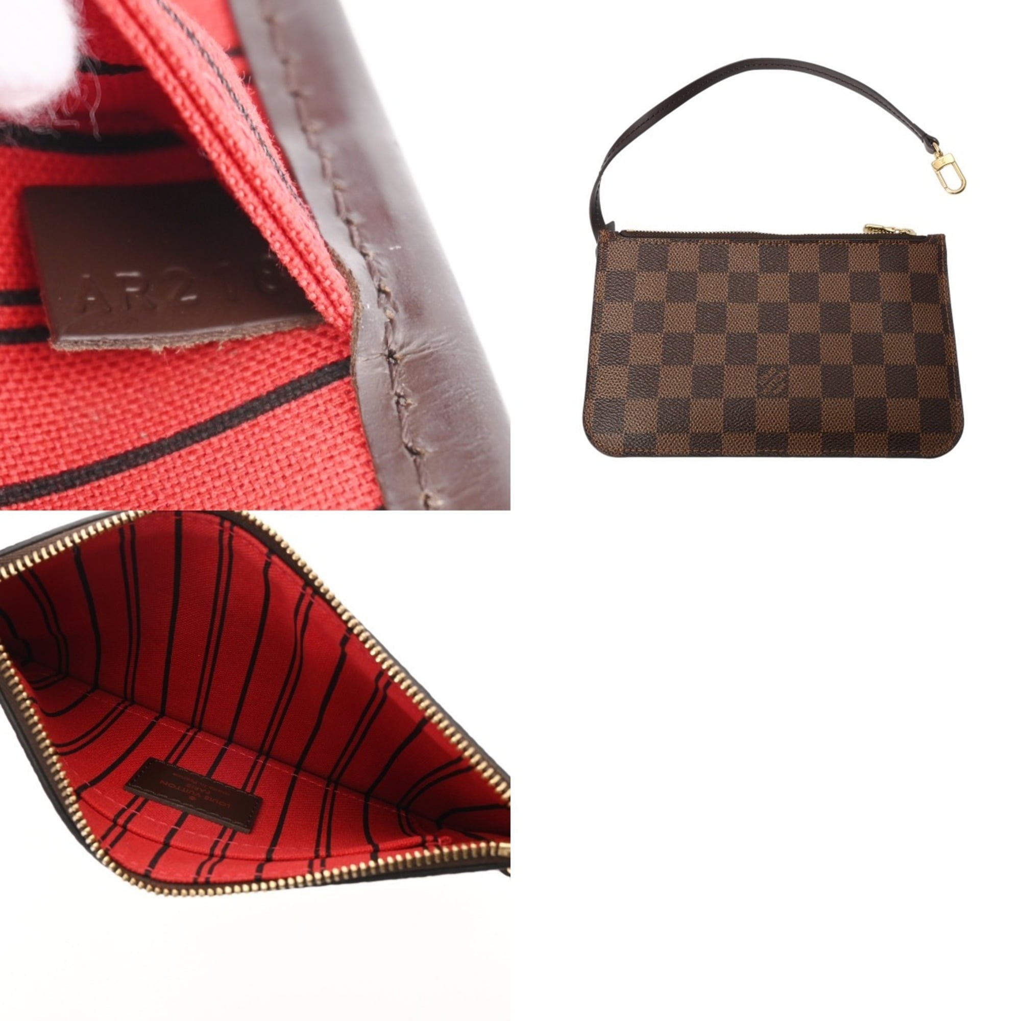 Louis Vuitton Brown Damier Canvas Handbag (Pre-Owned)