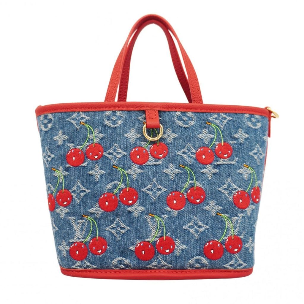 Louis Vuitton Blue Red Color Handbag (Pre-Owned)