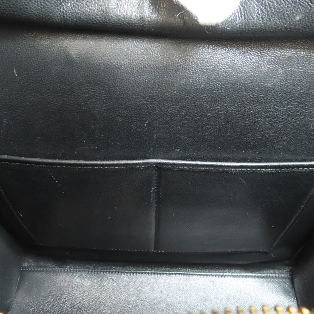 Celine Black Green Leather Handbag (Pre-Owned)
