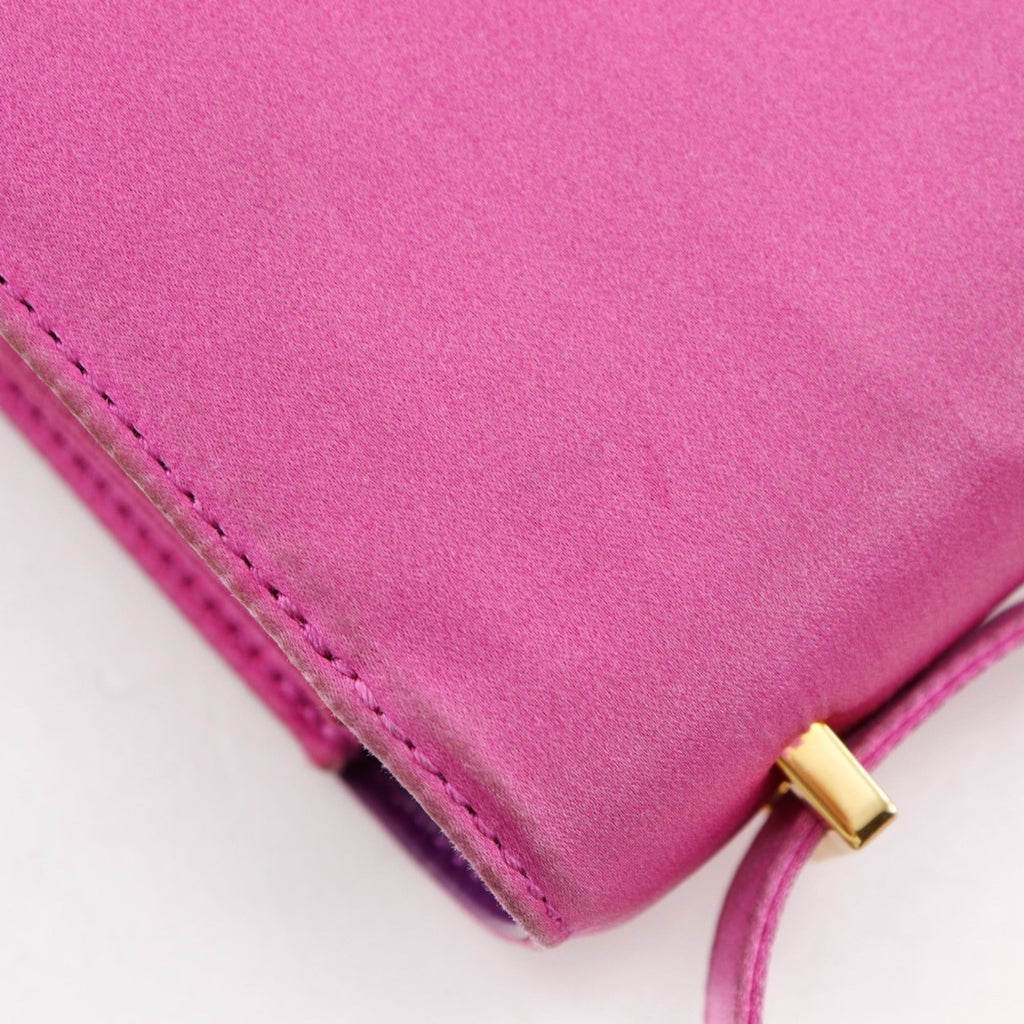 Hermes Constance Pink Silk Shoulder Bag (Pre-Owned)