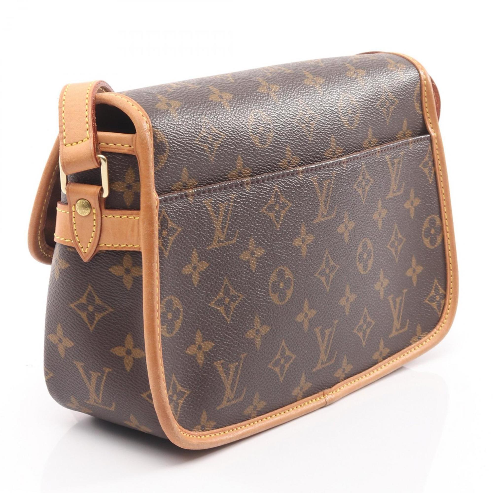 Louis Vuitton Brown Monogram Coated Canvas Leather Shoulder Bag (Pre-Owned)