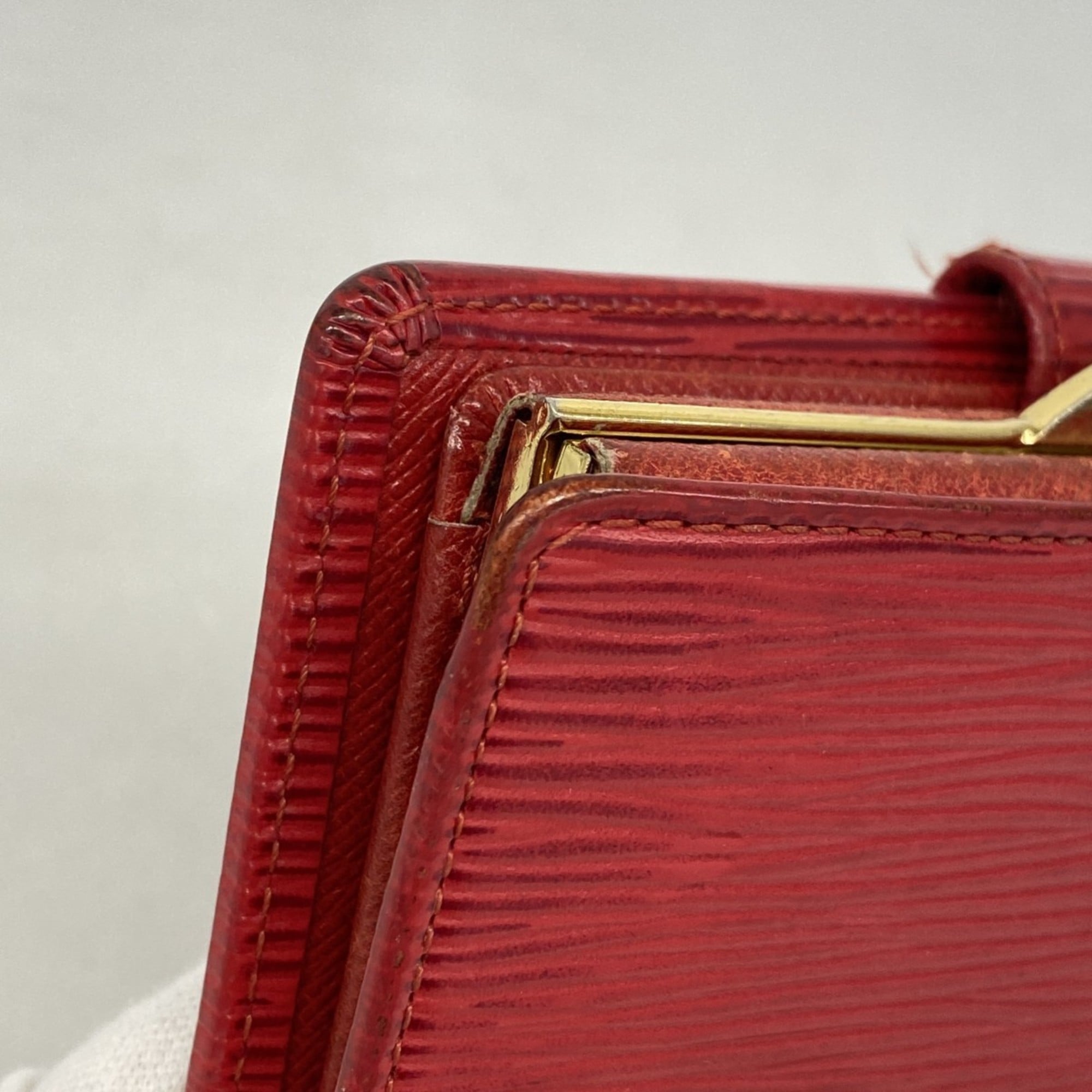 Louis Vuitton Castilian Red Wallet (Bi-Fold) (Pre-Owned)
