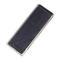 Gucci Silver Black Leather Metal Money Clip (Pre-Owned)