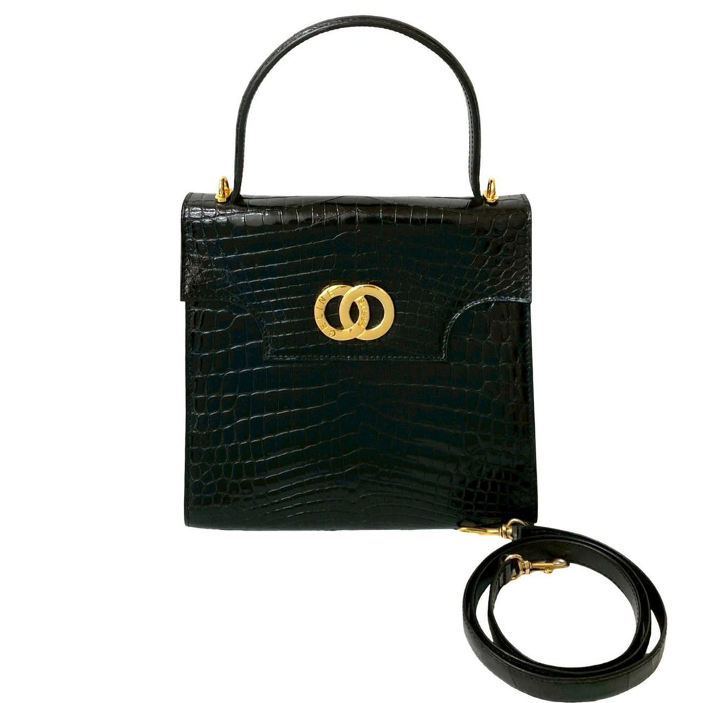 Celine Black Leather Handbag Shoulder Bag (Pre-Owned)