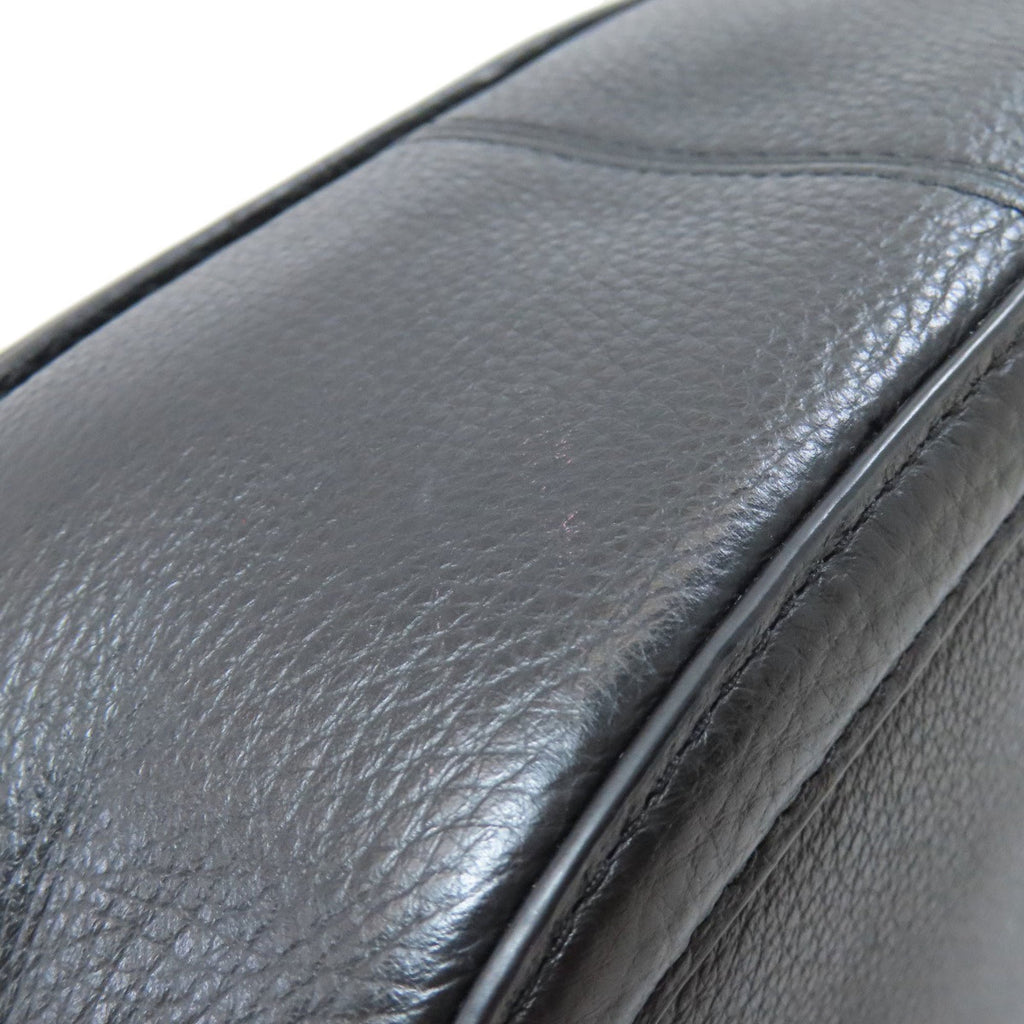 Coach Black Leather Saddle Bag Shoulder Bag (Pre-Owned)