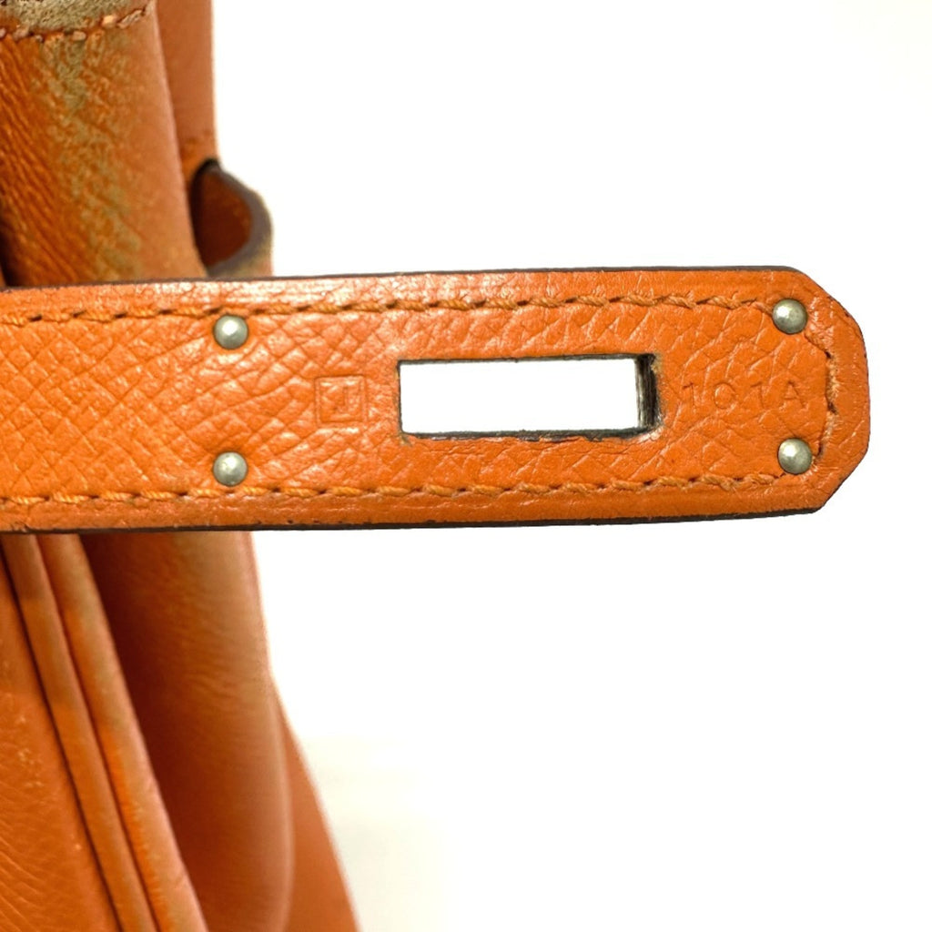 Hermes Birkin Orange Epsom Leather Handbag (Pre-Owned)