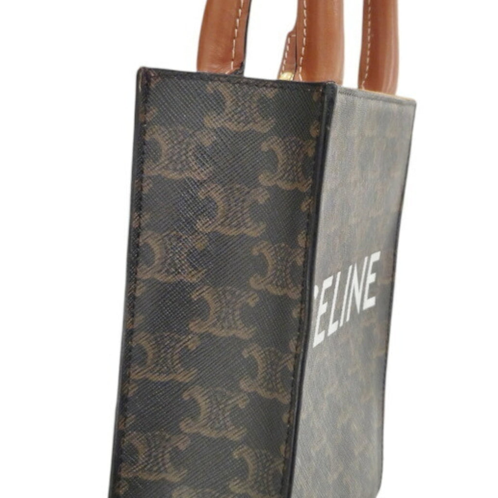 Celine Brown Pvc Leather Shoulder Bag Tote Bag (Pre-Owned)