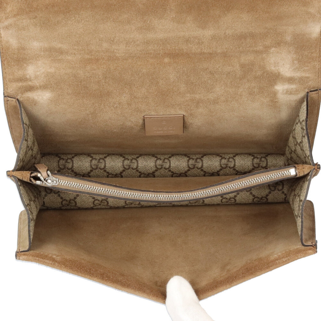 Gucci Beige Gg Supreme Shoulder Bag (Pre-Owned)
