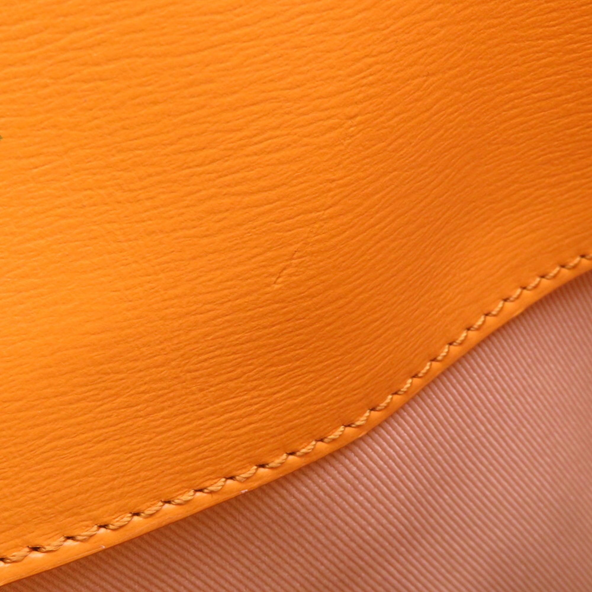 Louis Vuitton Blue Orange Saffron Leather Clutch Bag (Pre-Owned)