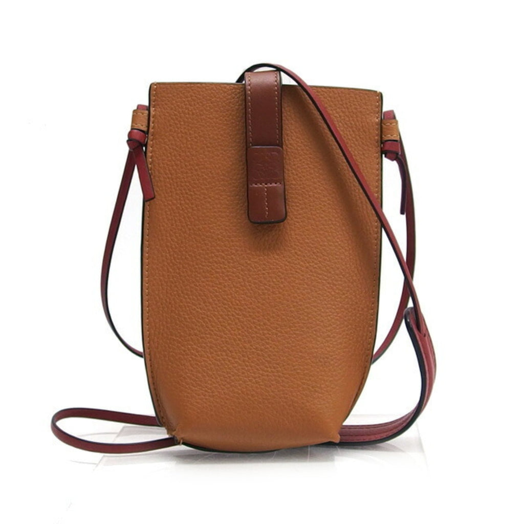 Loewe Brown Camel Leather Pochette Shoulder Bag (Pre-Owned)