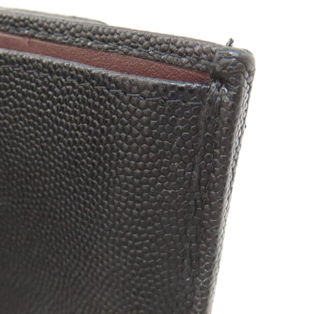 Chanel Black Leather Wallet (Bi-Fold) (Pre-Owned)