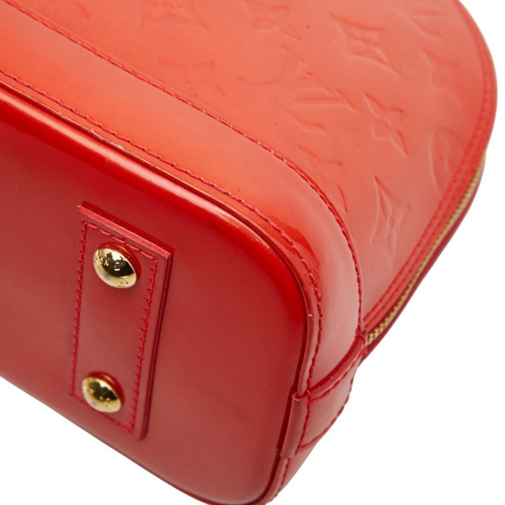 Louis Vuitton Cerise Red Color Patent Leather Handbag Shoulder Bag (Pre-Owned)