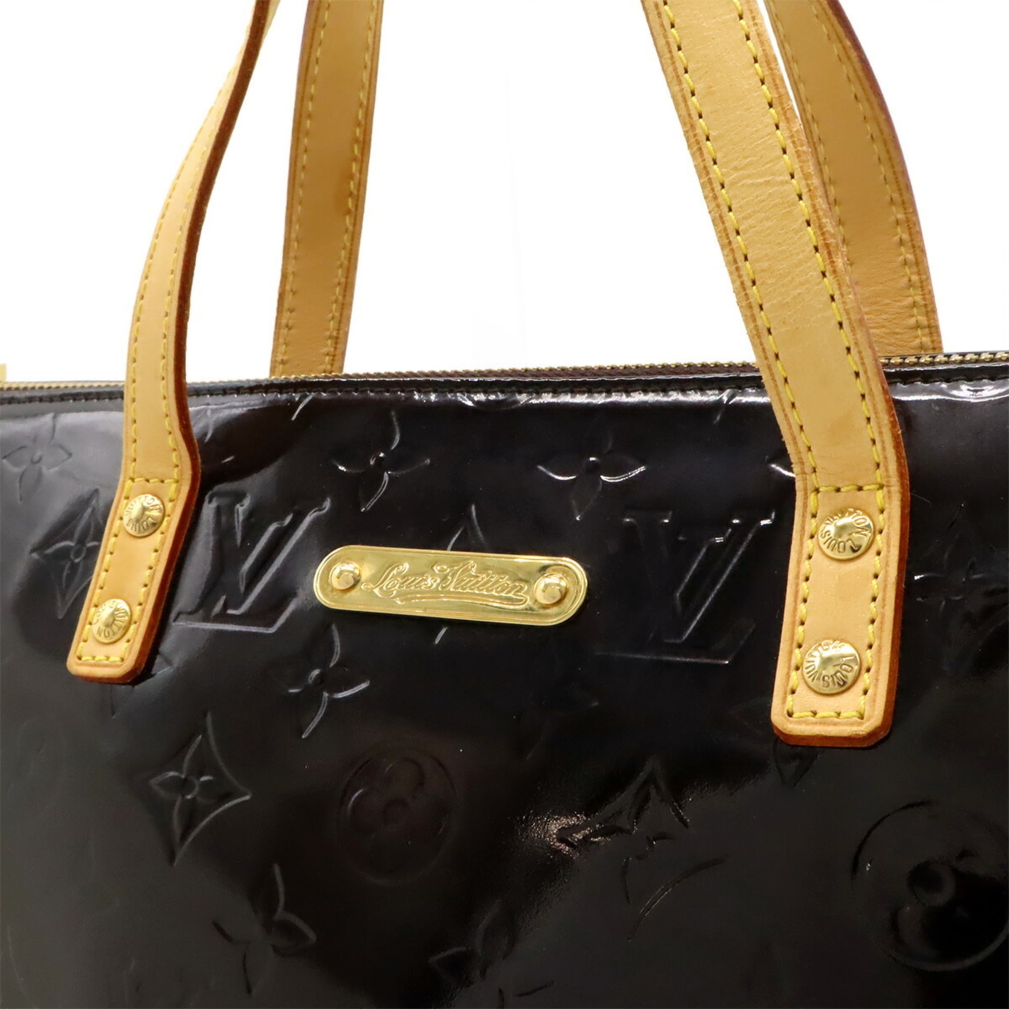 Louis Vuitton Amarante Brown Monogram Vernis Leather Handbag Tote Bag (Pre-Owned)