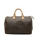 Louis Vuitton Brown Pvc Leather Boston Bag Handbag (Pre-Owned)