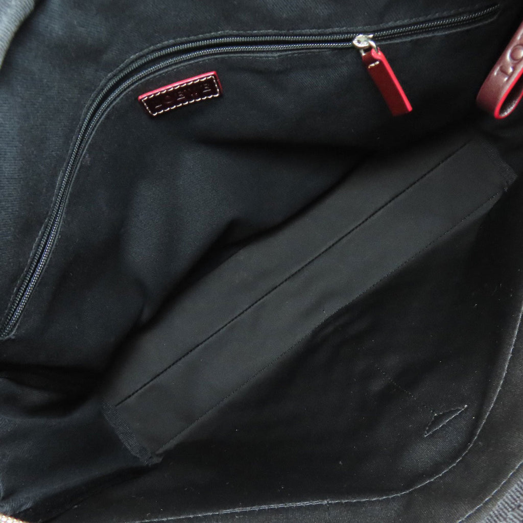 Loewe Black Canvas Tote Bag (Pre-Owned)