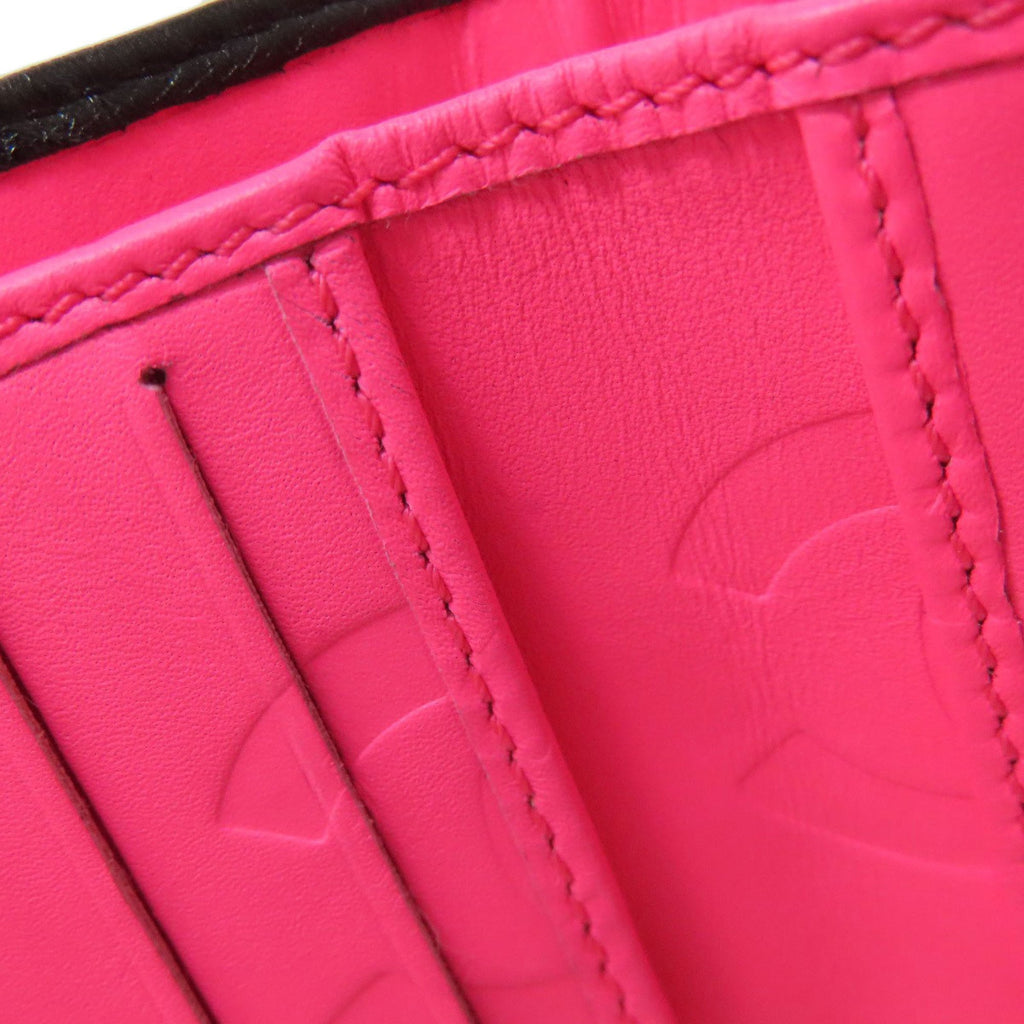 Chanel Black Leather Wallet (Bi-Fold) (Pre-Owned)