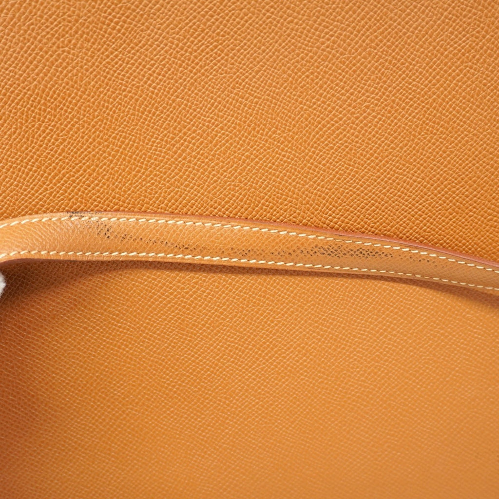 Hermes Gold Courchevel Leather Handbag (Pre-Owned)