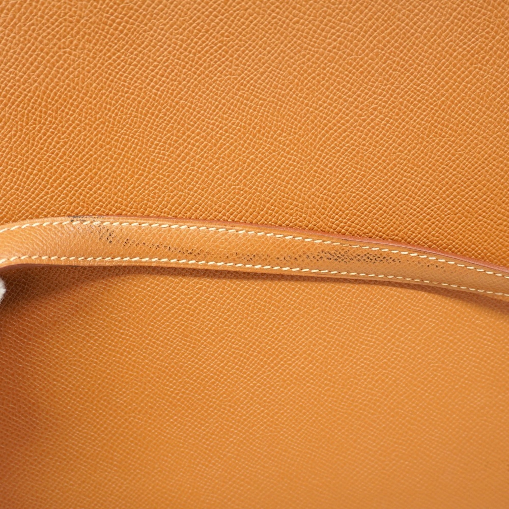 Hermes Gold Courchevel Leather Handbag (Pre-Owned)
