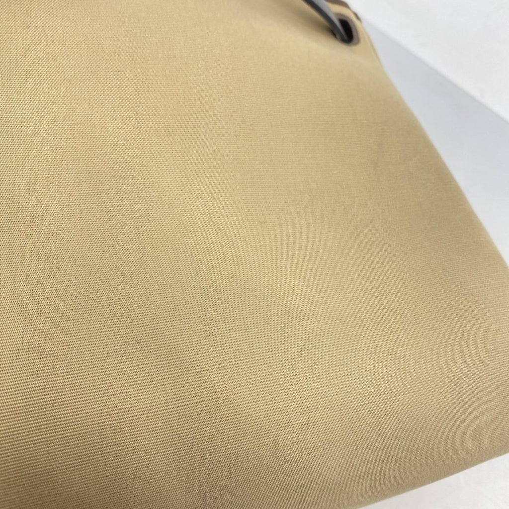 Hermes Beige Toile Officier Handbag (Pre-Owned)