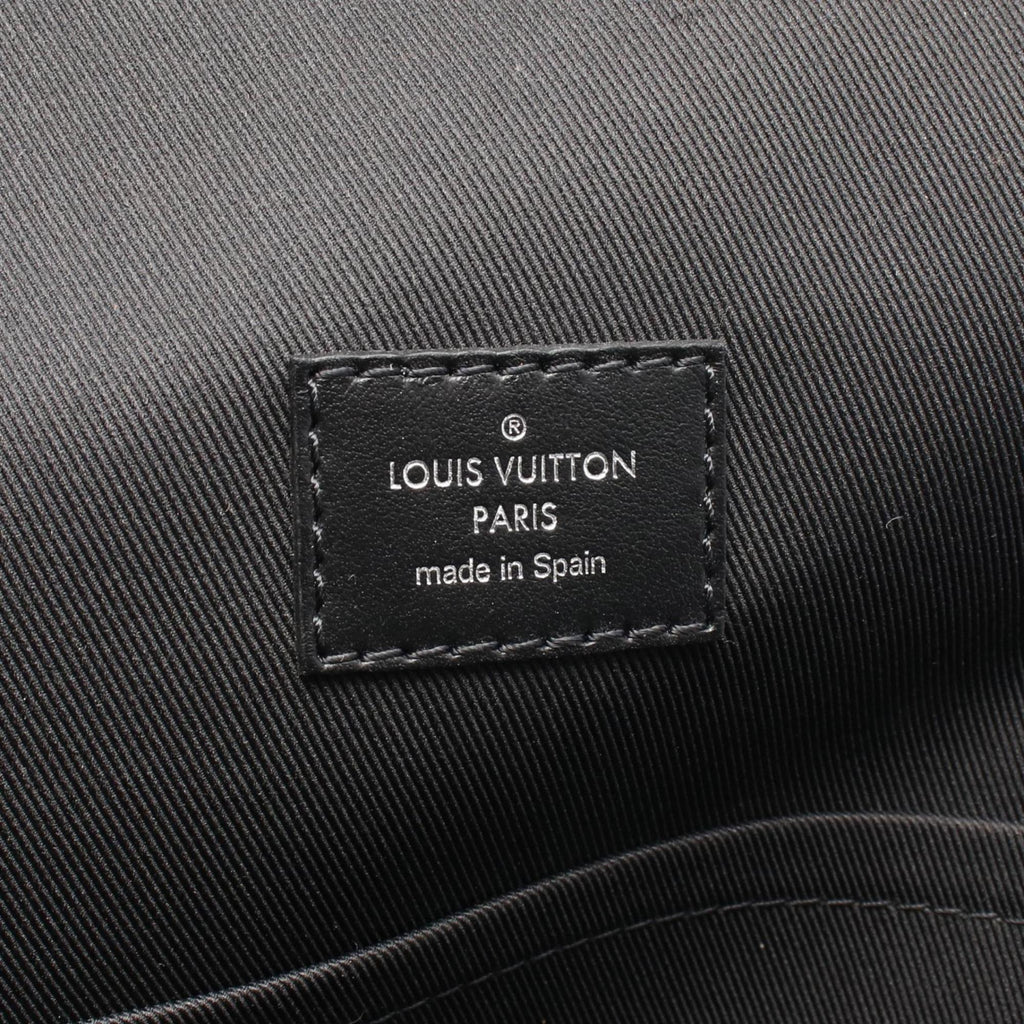 Louis Vuitton Black Damier Graphite Gray Coated Canvas Leather Backpack (Pre-Owned)