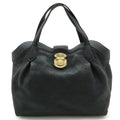 Louis Vuitton Mahina Black Noir Mahina Leather Handbag Tote Bag (Pre-Owned)