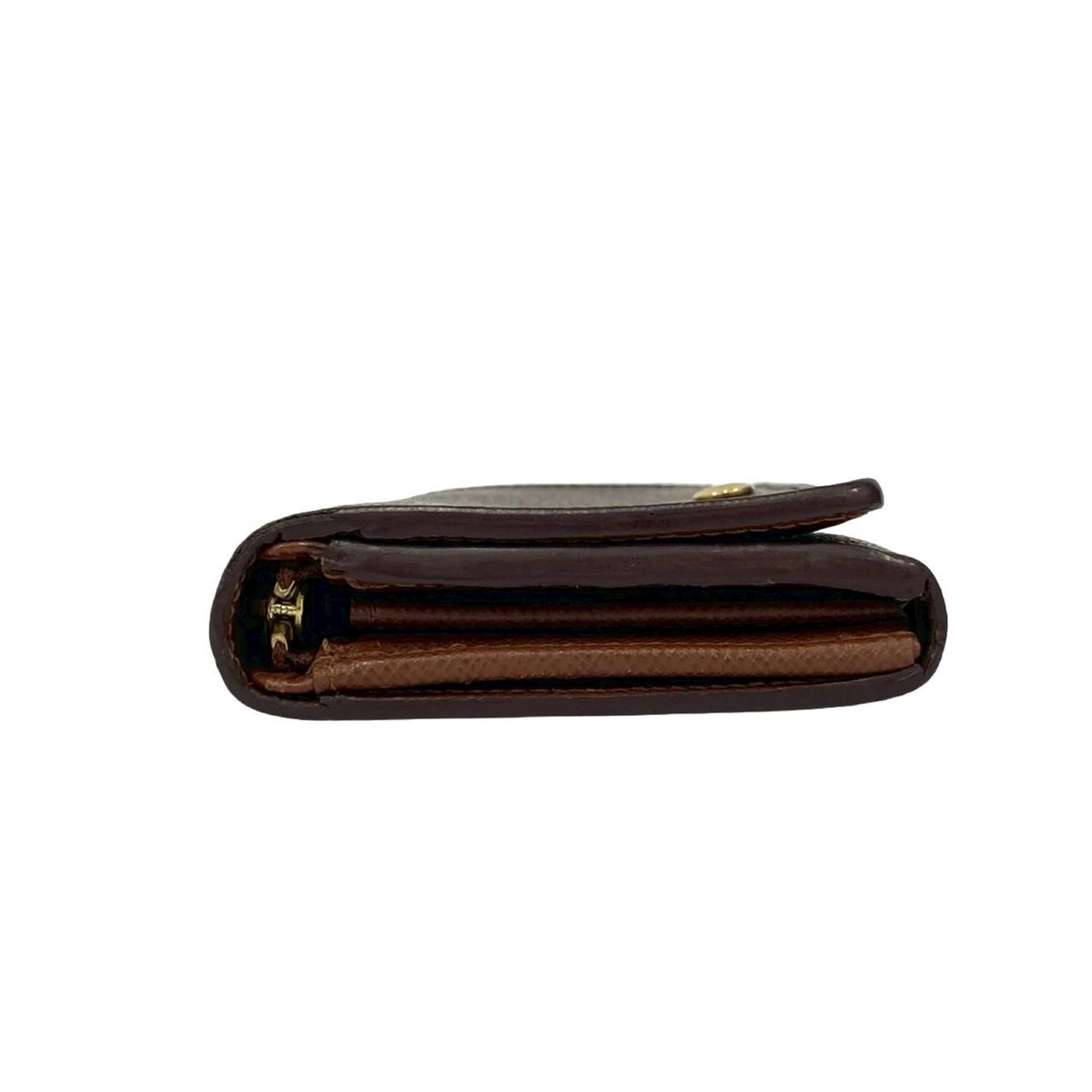 Louis Vuitton Brown Leather Pvc Wallet (Bi-Fold) (Pre-Owned)