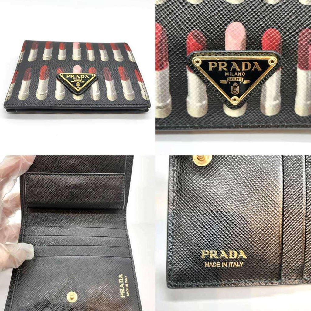 Prada Multi-Color Saffiano Wallet (Bi-Fold) (Pre-Owned)