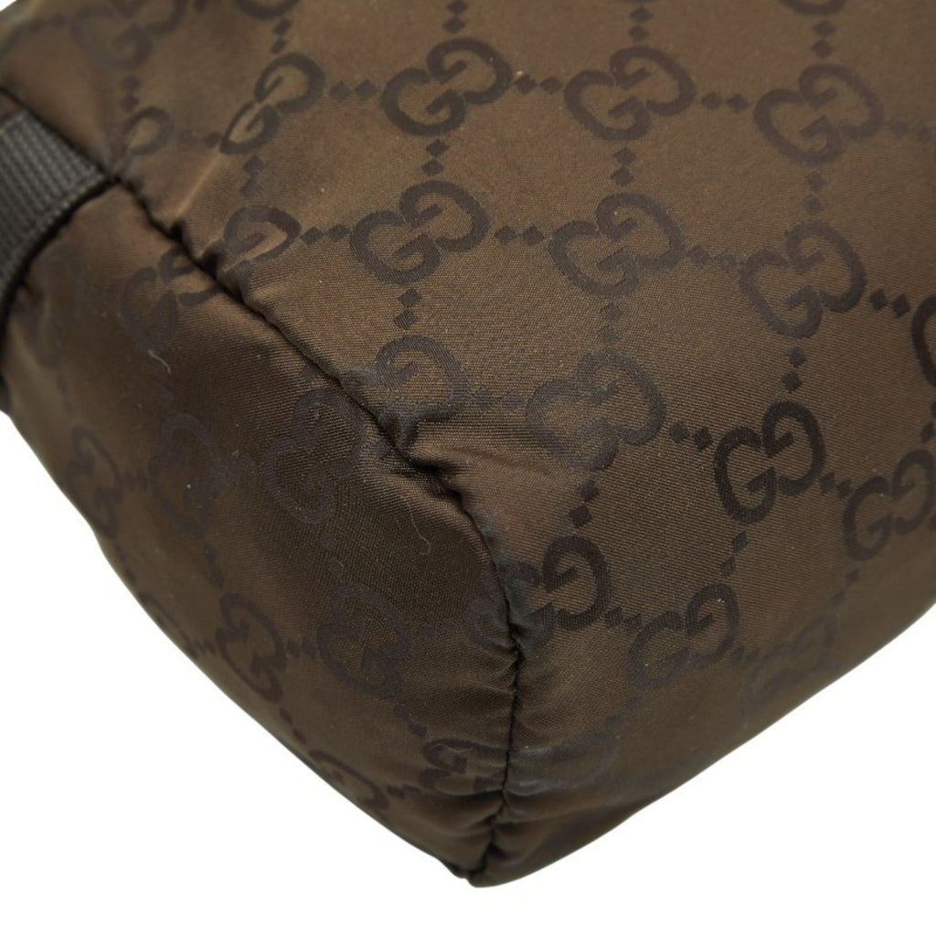Gucci Brown Nylon Wash Bag (Pre-Owned)