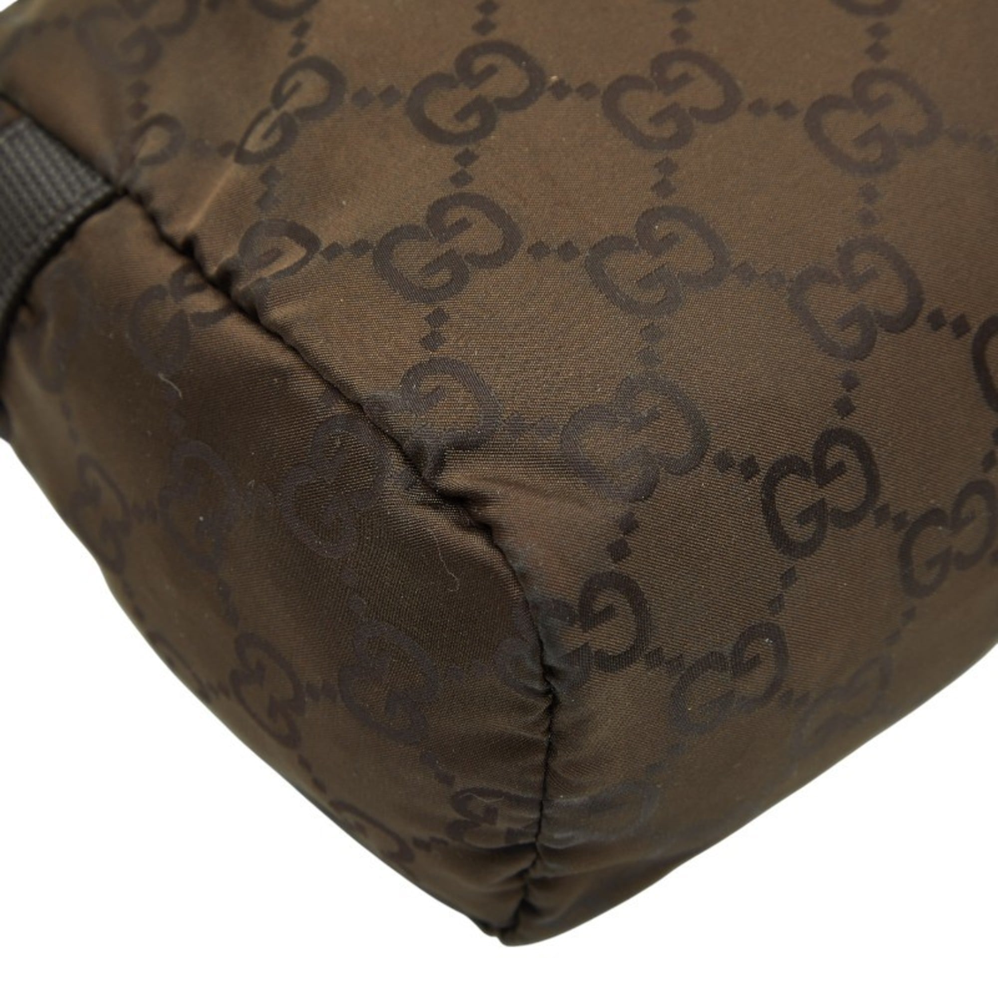 Gucci Brown Nylon Wash Bag (Pre-Owned)