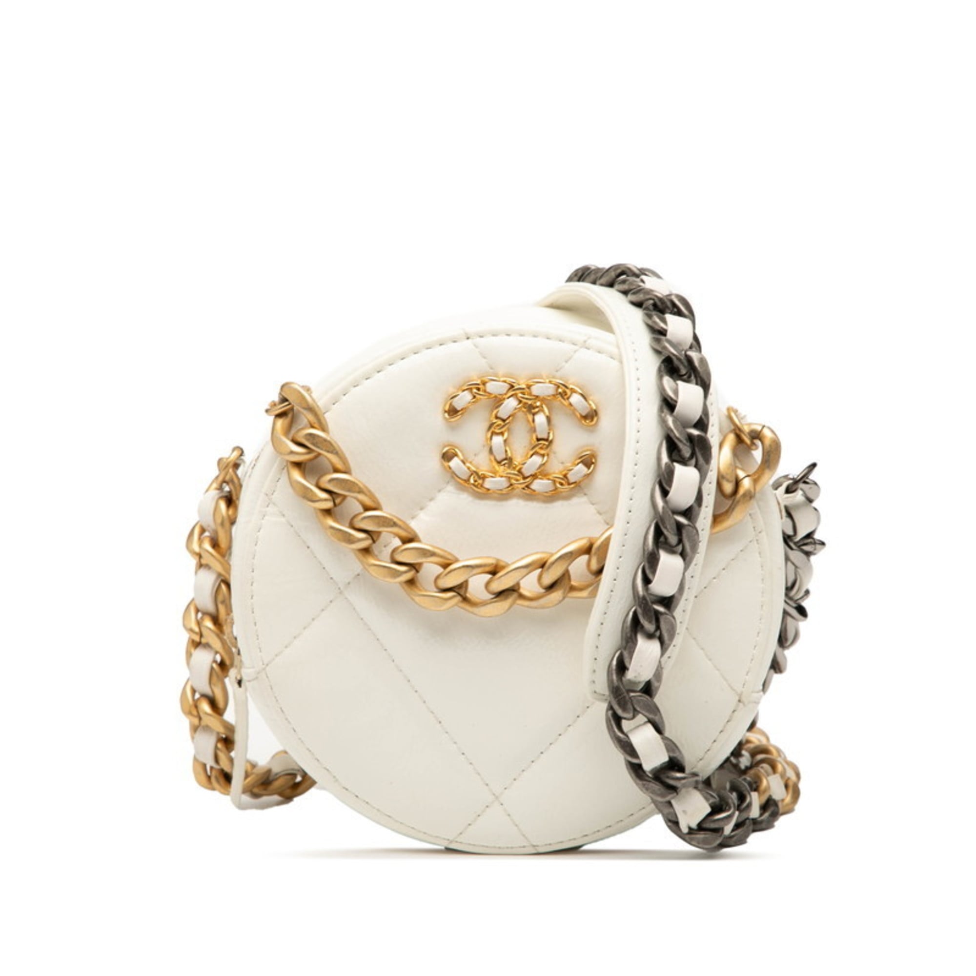 Chanel White Handbag Shoulder Bag (Pre-Owned)
