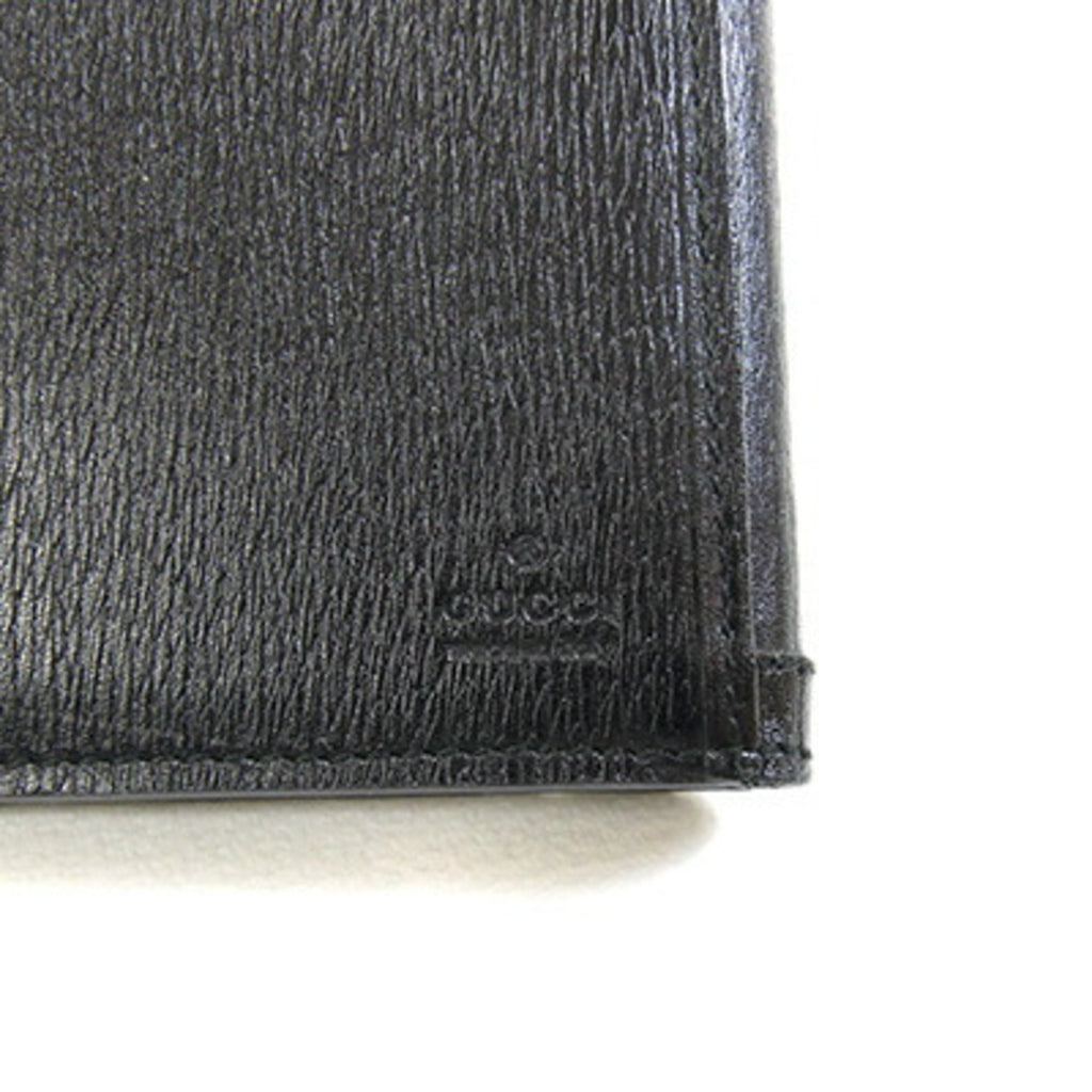 Gucci Black Leather Long Wallet (Bi-Fold) (Pre-Owned)