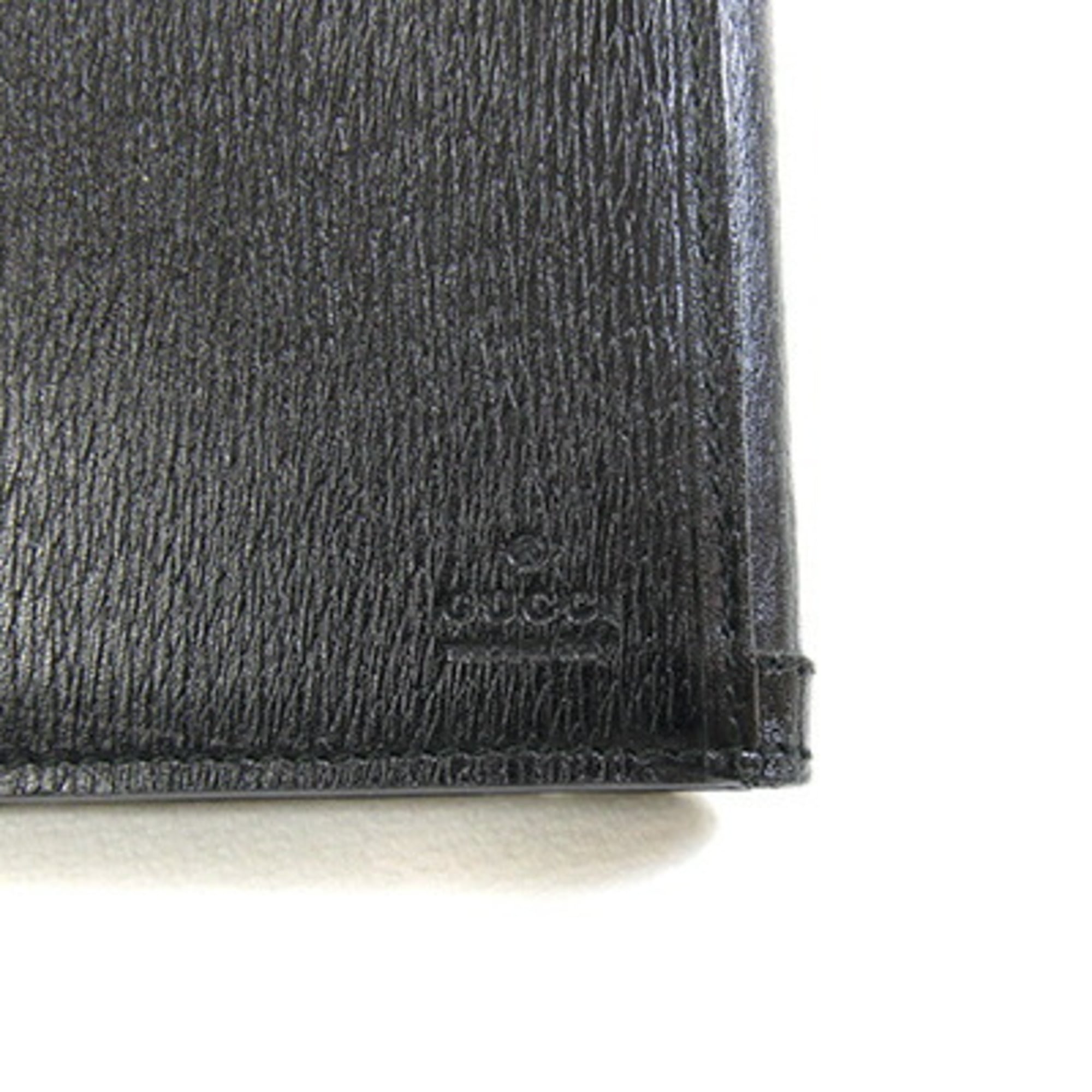 Gucci Black Leather Long Wallet (Bi-Fold) (Pre-Owned)