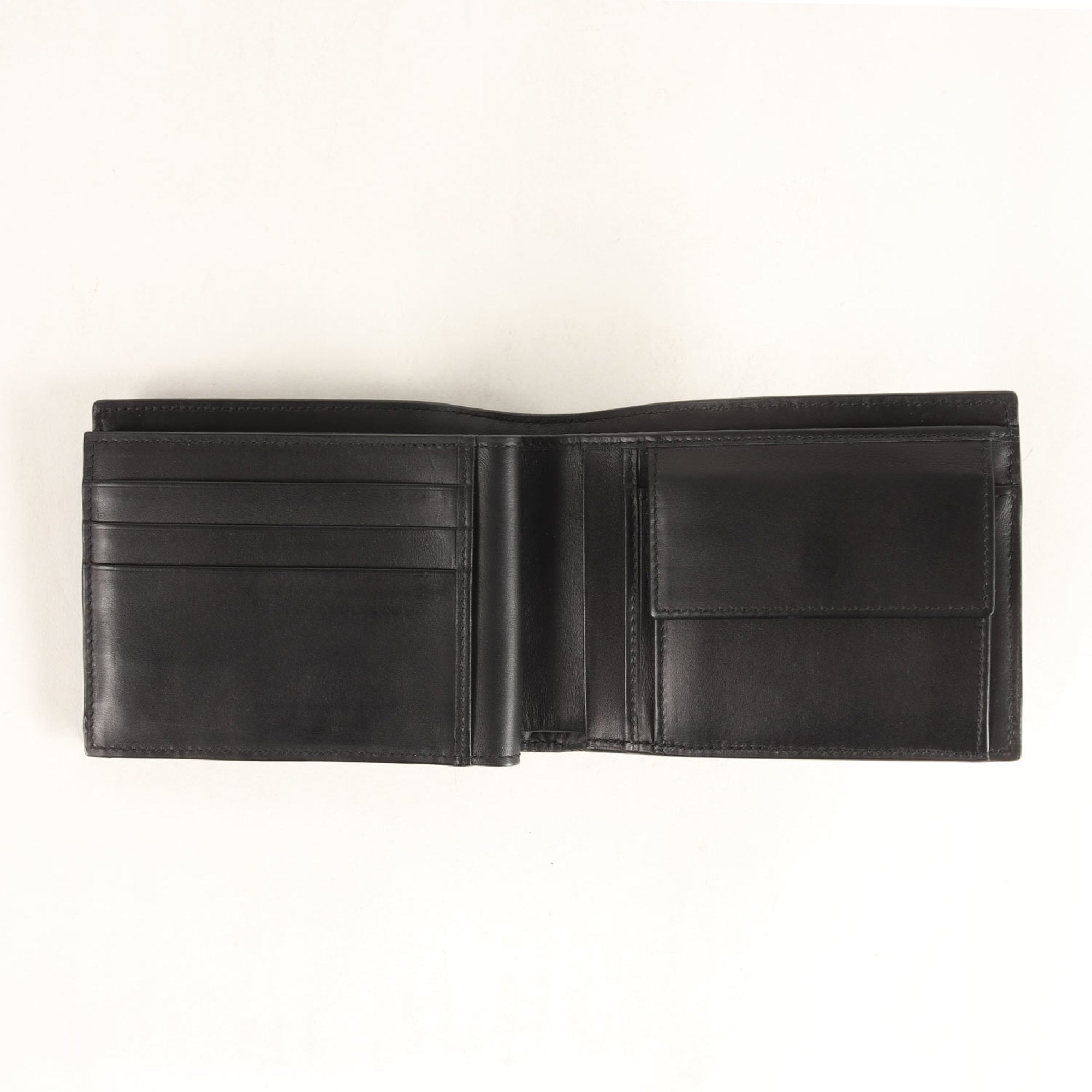 Bottega Veneta Black Intrecciato Wallet (Bi-Fold) (Pre-Owned)