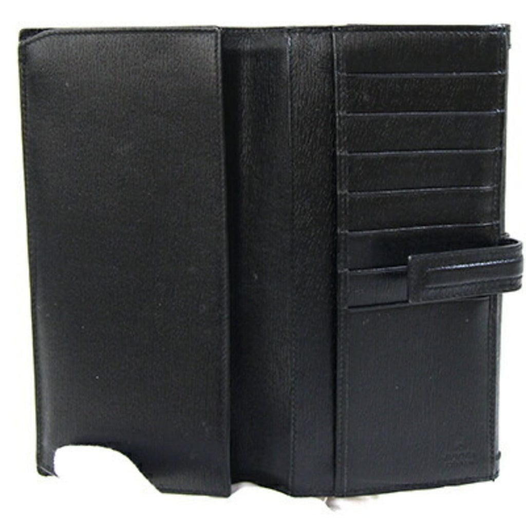 Gucci Black Leather Long Wallet (Bi-Fold) (Pre-Owned)