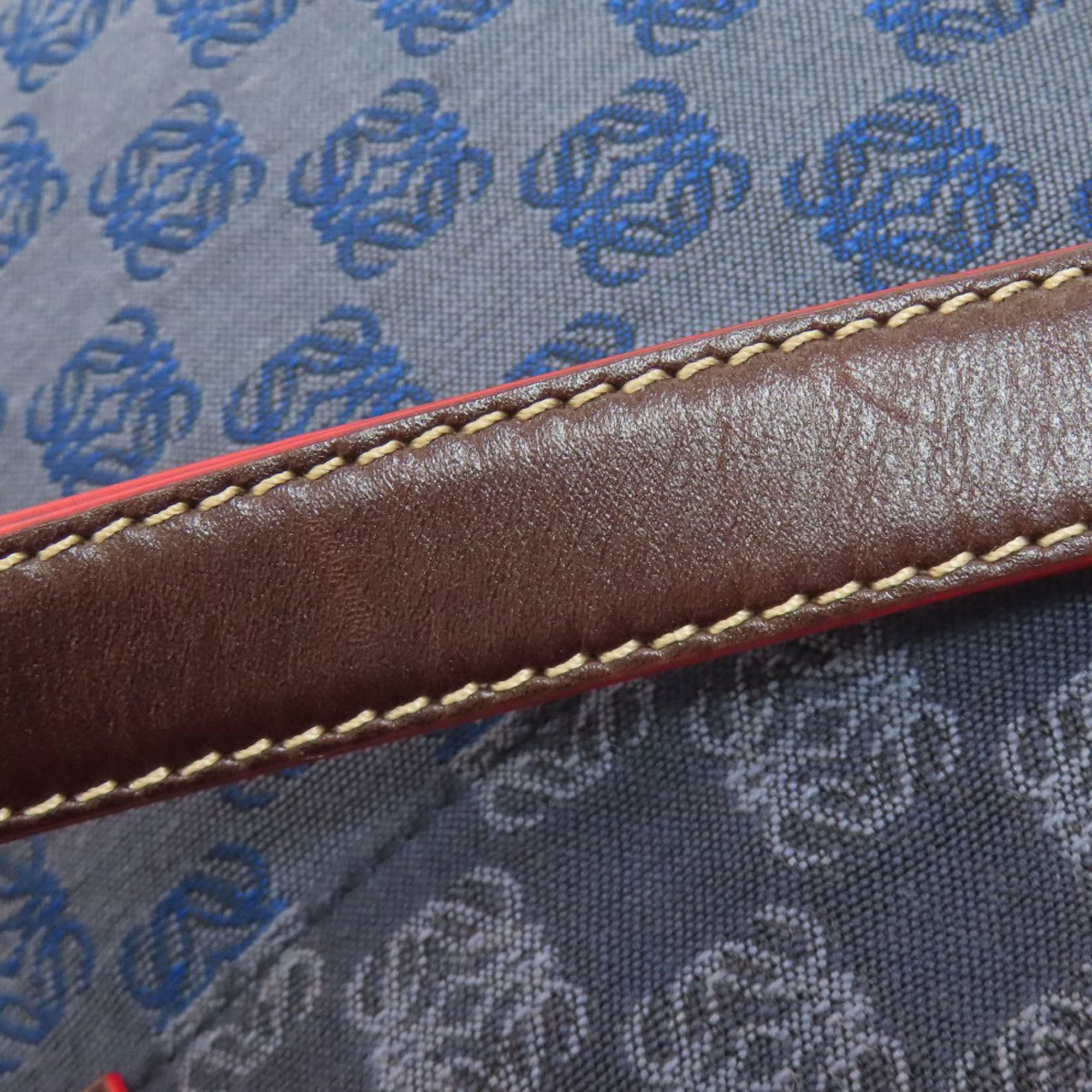 Loewe Blue Canvas Shoulder Bag (Pre-Owned)