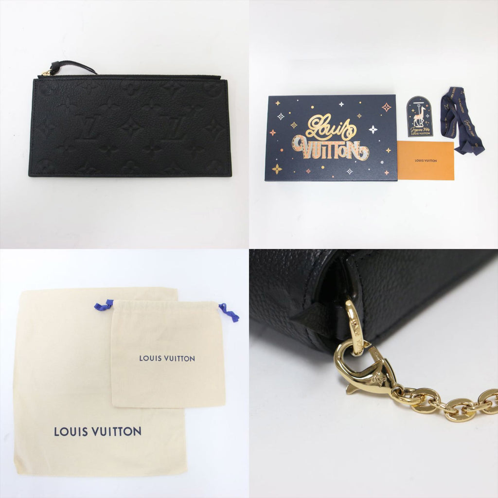 Louis Vuitton Black Monogram Empreinte Pochette Shoulder Bag (Pre-Owned)