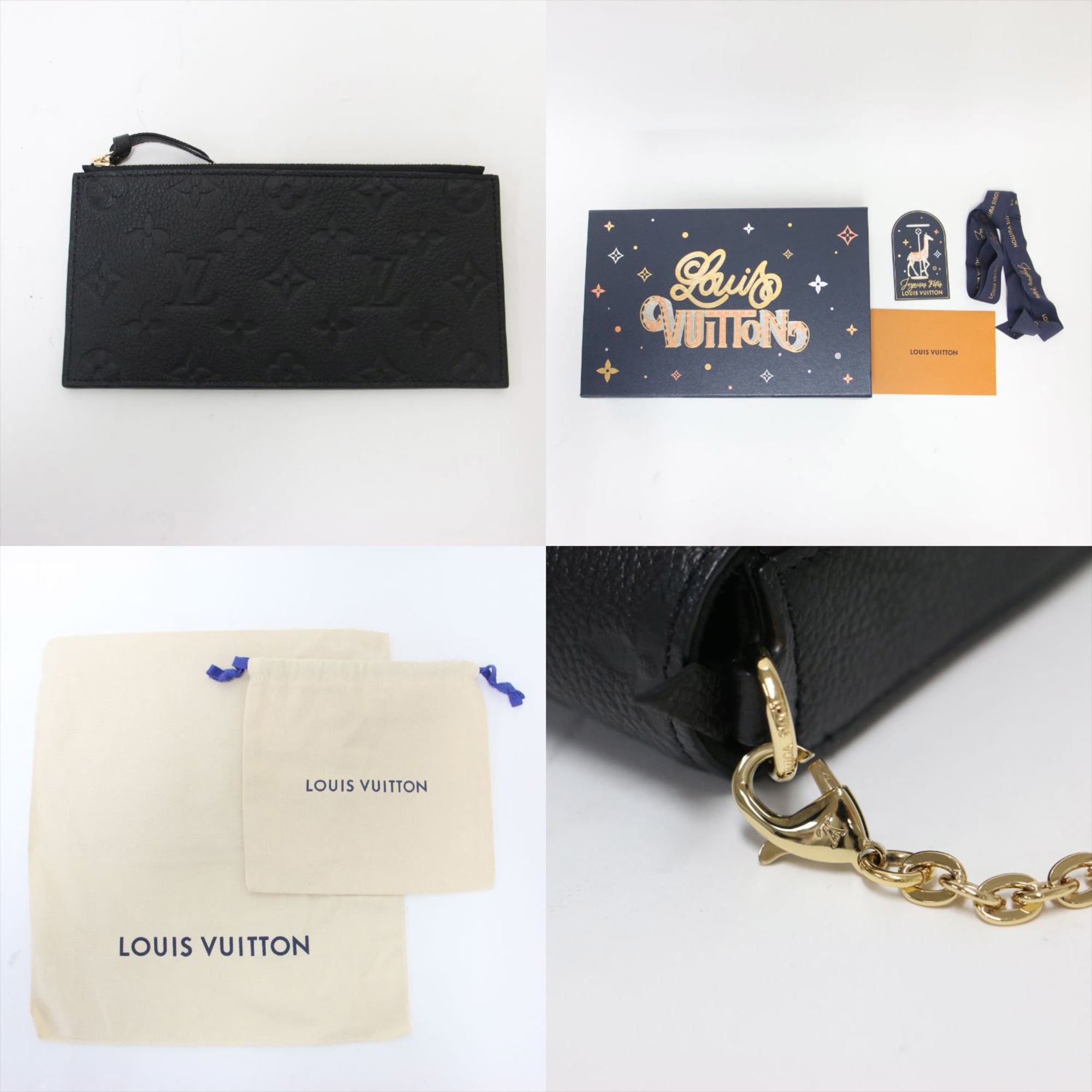Louis Vuitton Black Monogram Empreinte Pochette Shoulder Bag (Pre-Owned)