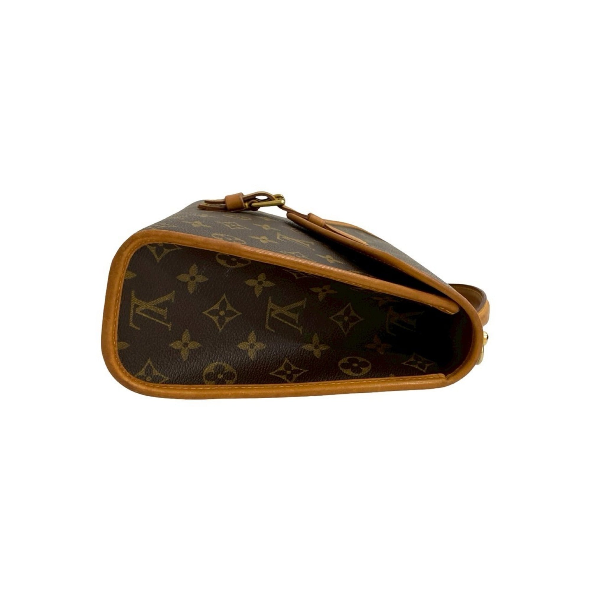 Louis Vuitton Brown Leather Pvc Handbag Shoulder Bag (Pre-Owned)